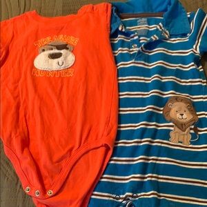 Carter's Orange 'Treasure Hunter' One-Piece Bodysuit and child of mine